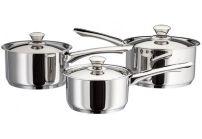 Judge Platina Saucepan Set 3 piece (16 / 18 / 20cm)